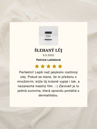 Čerstvá várka zářijových recenzí od vás 💛 který lůj si příště vybereš ty? Mrkni do carouselu pro inspiraci a napiš nám do...