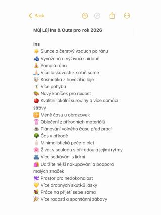Naše Ins & Outs, aneb co necháváme ve starém roce a čeho si přejeme více v tom novém 💛 A budeme moc rádi, když se s námi...